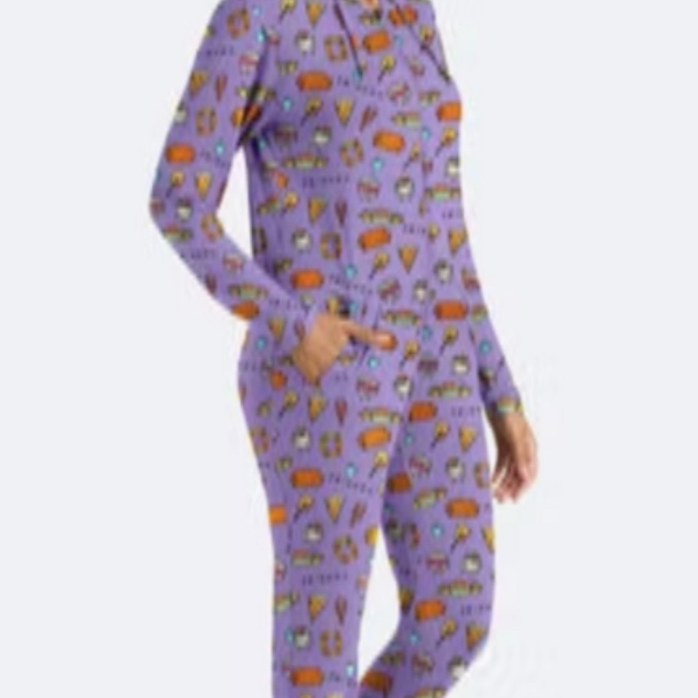 MeUndies Friends TV Jumpsuit One Piece Romper Sleepwear